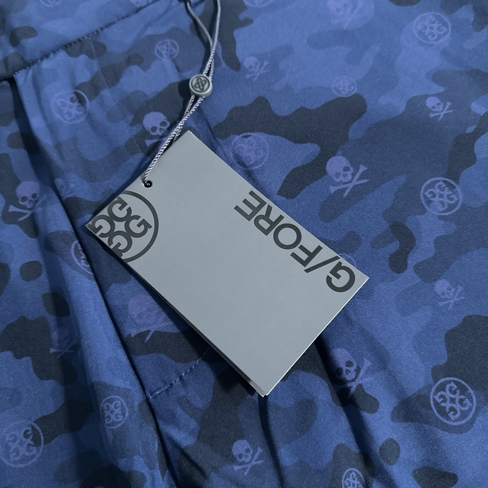 NEW G/Fore Men's Size 30 Twilight Camo Maverick Stretch Golf Shorts Skull & Tees